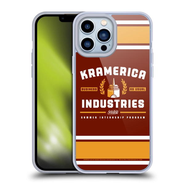 Seinfeld Graphics Kramerica Industries Soft Gel Case for Apple iPhone 13 Pro Max