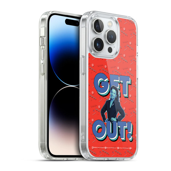 Seinfeld Graphics Get Out! Soft Gel Case for Apple iPhone 13 Pro & MagSafe