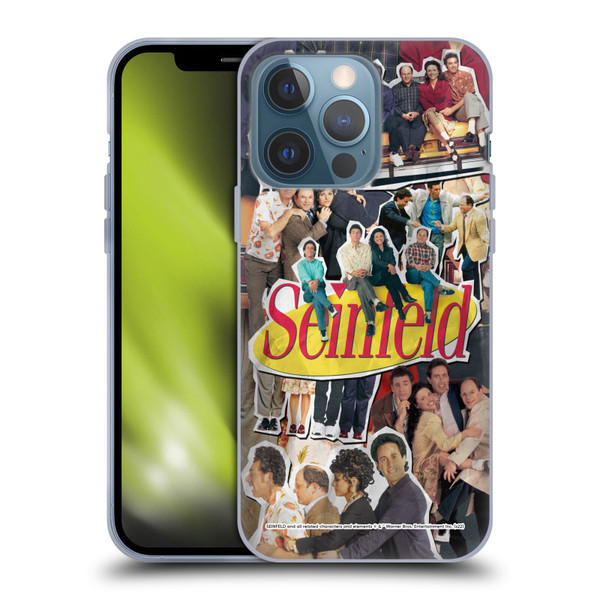 Seinfeld Graphics Collage Soft Gel Case for Apple iPhone 13 Pro