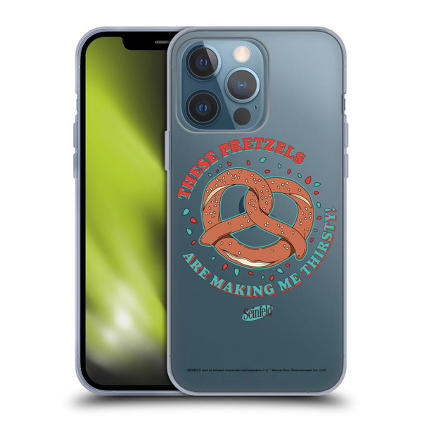 Seinfeld Graphics These Pretzels Soft Gel Case for Apple iPhone 13 Pro