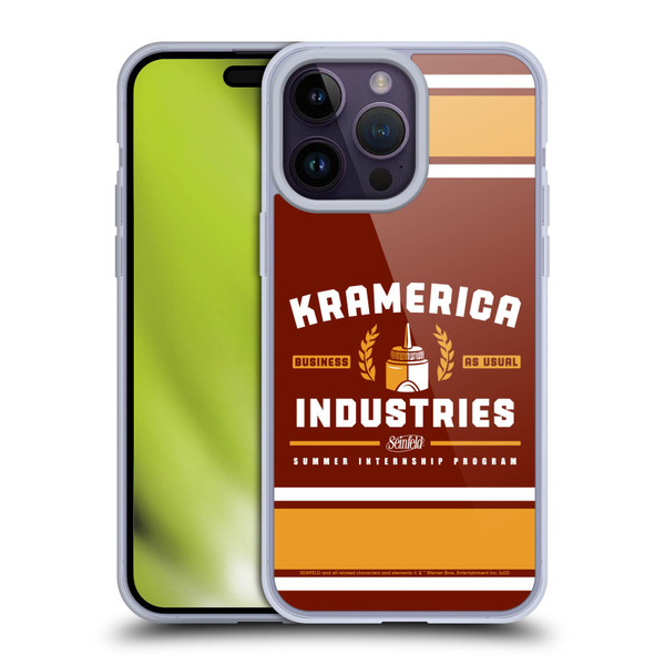 Seinfeld Graphics Kramerica Industries Soft Gel Case for Apple iPhone 14 Pro Max