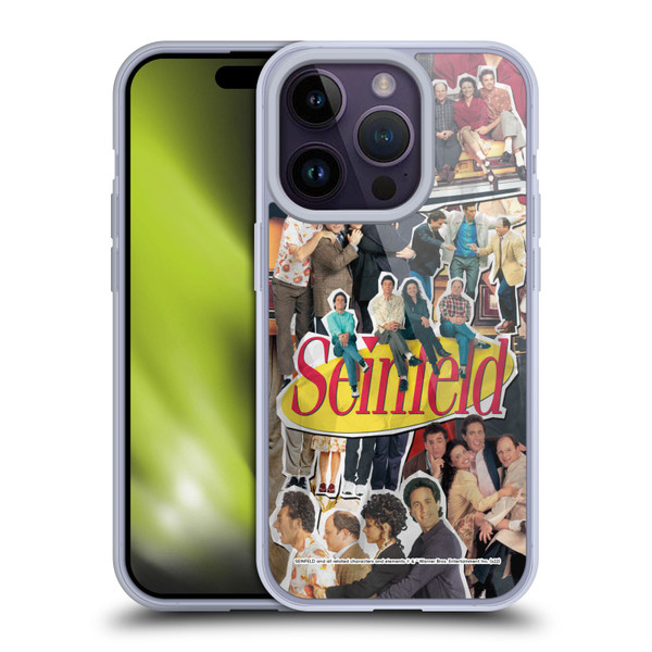 Seinfeld Graphics Collage Soft Gel Case for Apple iPhone 14 Pro