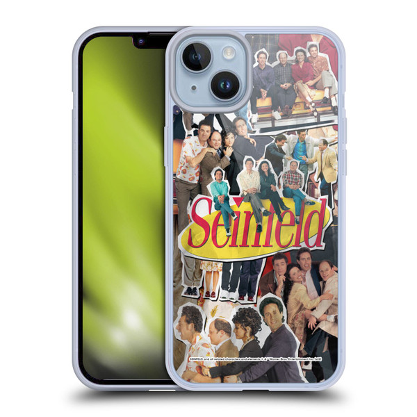 Seinfeld Graphics Collage Soft Gel Case for Apple iPhone 14 Plus