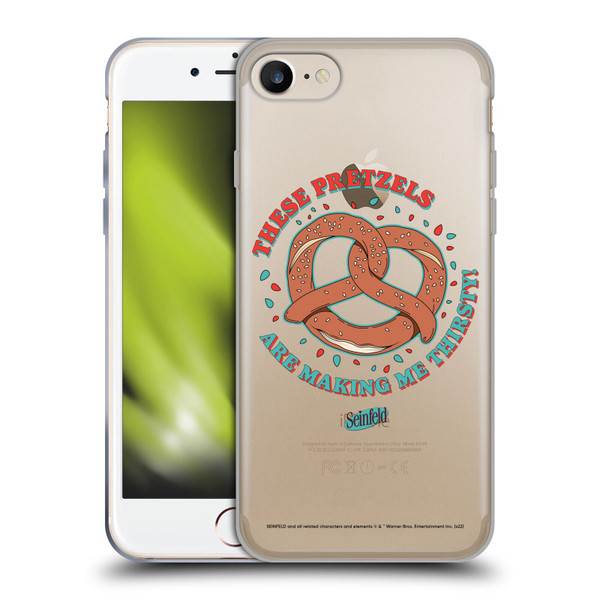 Seinfeld Graphics These Pretzels Soft Gel Case for Apple iPhone 7 / 8 / SE 2020 & 2022