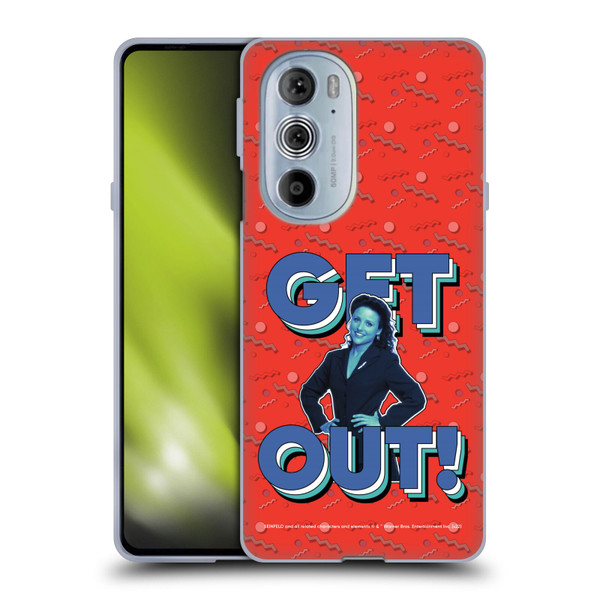 Seinfeld Graphics Get Out! Soft Gel Case for Motorola Edge X30