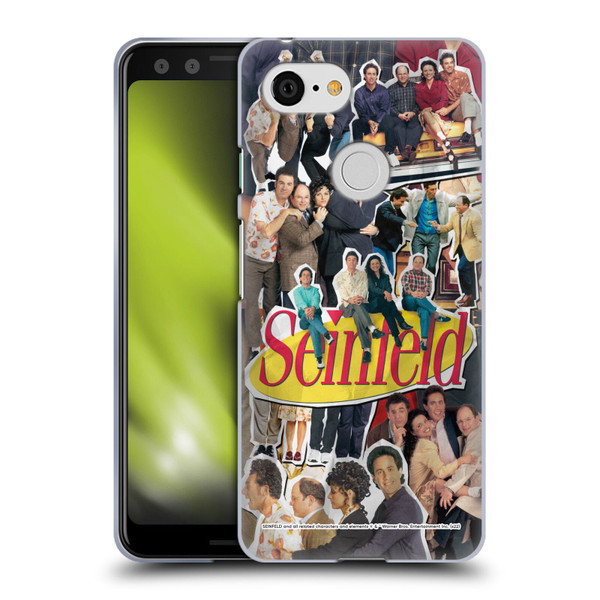 Seinfeld Graphics Collage Soft Gel Case for Google Pixel 3