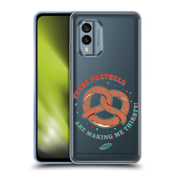 Seinfeld Graphics These Pretzels Soft Gel Case for Nokia X30