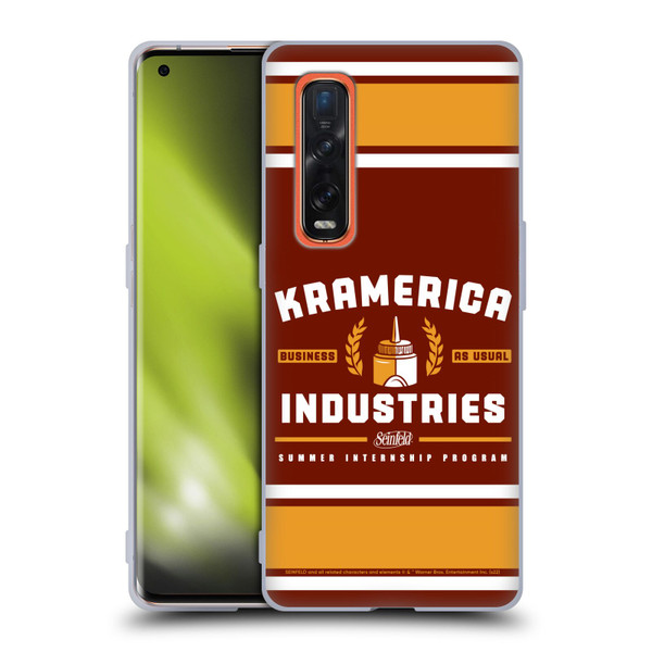 Seinfeld Graphics Kramerica Industries Soft Gel Case for OPPO Find X2 Pro 5G