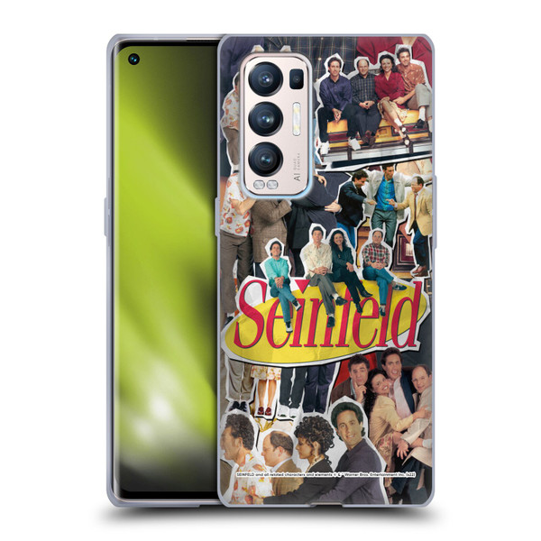 Seinfeld Graphics Collage Soft Gel Case for OPPO Find X3 Neo / Reno5 Pro+ 5G