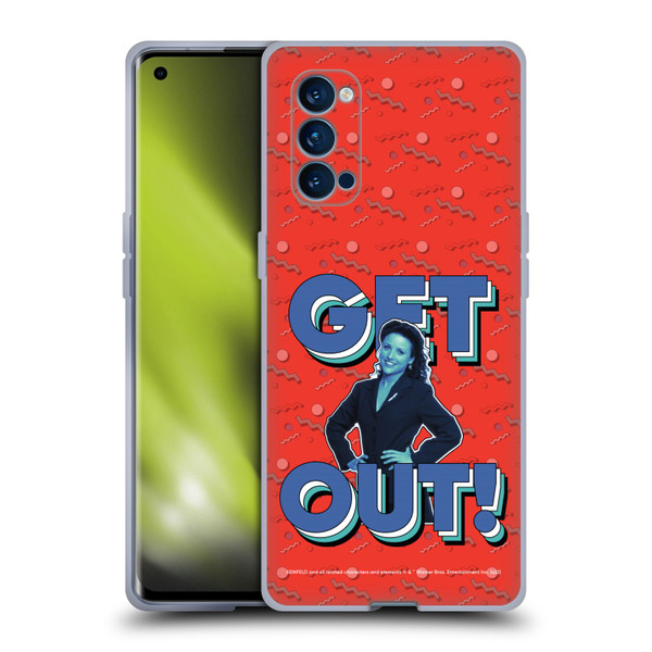 Seinfeld Graphics Get Out! Soft Gel Case for OPPO Reno 4 Pro 5G