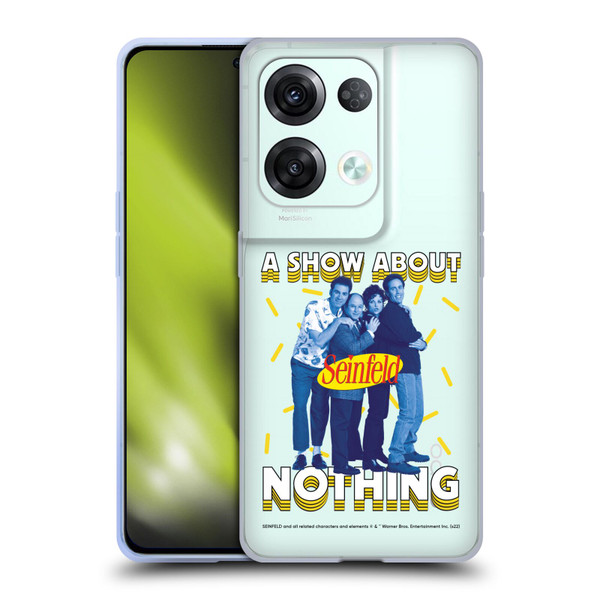 Seinfeld Graphics A Show About Nothing Soft Gel Case for OPPO Reno8 Pro