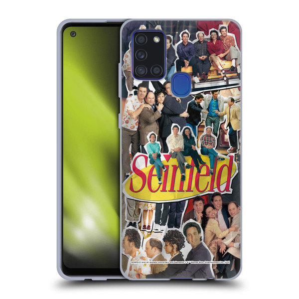 Seinfeld Graphics Collage Soft Gel Case for Samsung Galaxy A21s (2020)