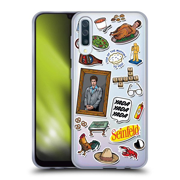Seinfeld Graphics Sticker Collage Soft Gel Case for Samsung Galaxy A50/A30s (2019)