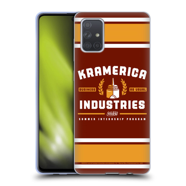 Seinfeld Graphics Kramerica Industries Soft Gel Case for Samsung Galaxy A71 (2019)