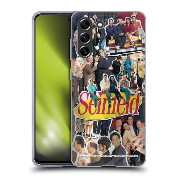 Seinfeld Graphics Collage Soft Gel Case for Samsung Galaxy S21 FE 5G