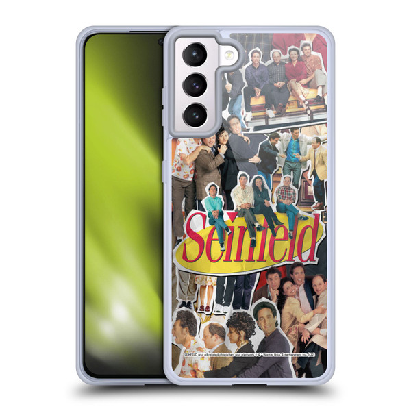 Seinfeld Graphics Collage Soft Gel Case for Samsung Galaxy S21+ 5G