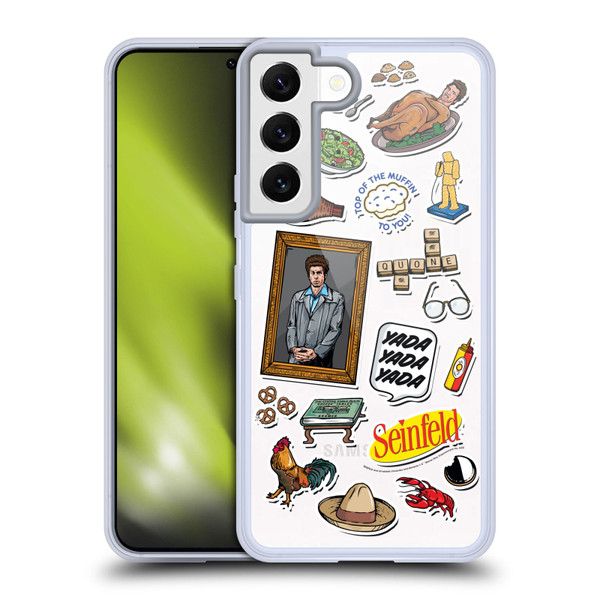 Seinfeld Graphics Sticker Collage Soft Gel Case for Samsung Galaxy S22 5G