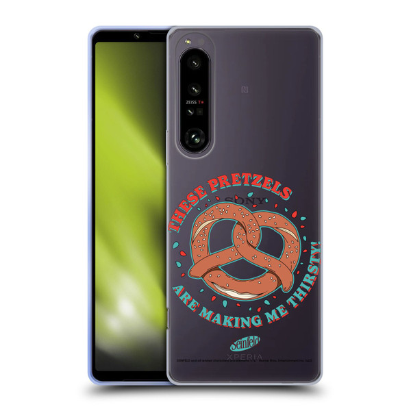 Seinfeld Graphics These Pretzels Soft Gel Case for Sony Xperia 1 IV