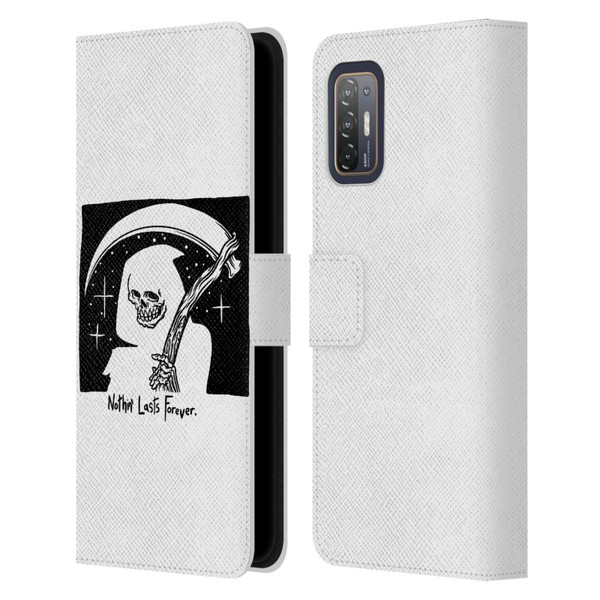 Matt Bailey Art Nothing Last Forever Leather Book Wallet Case Cover For HTC Desire 21 Pro 5G