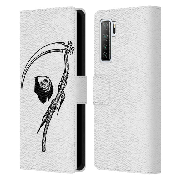 Matt Bailey Art Negative Reaper Leather Book Wallet Case Cover For Huawei Nova 7 SE/P40 Lite 5G