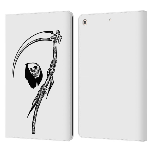 Matt Bailey Art Negative Reaper Leather Book Wallet Case Cover For Apple iPad 10.2 2019/2020/2021