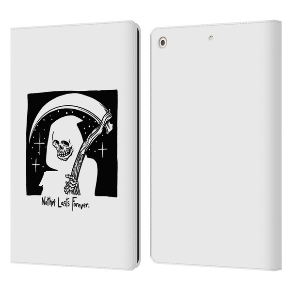 Matt Bailey Art Nothing Last Forever Leather Book Wallet Case Cover For Apple iPad 10.2 2019/2020/2021
