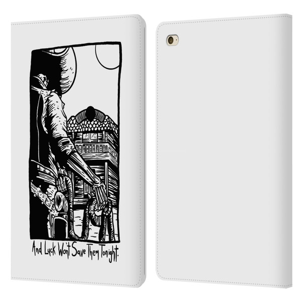 Matt Bailey Art Luck Won't Save Them Leather Book Wallet Case Cover For Apple iPad mini 4