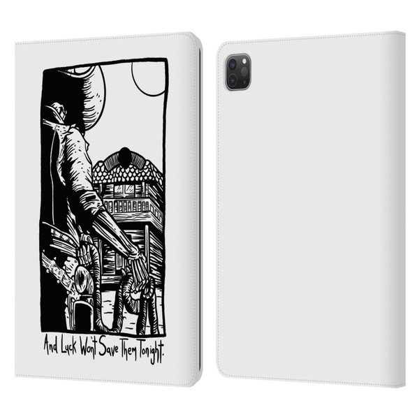 Matt Bailey Art Luck Won't Save Them Leather Book Wallet Case Cover For Apple iPad Pro 11 2020 / 2021 / 2022