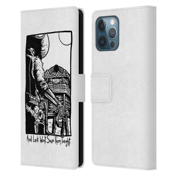 Matt Bailey Art Luck Won't Save Them Leather Book Wallet Case Cover For Apple iPhone 12 Pro Max