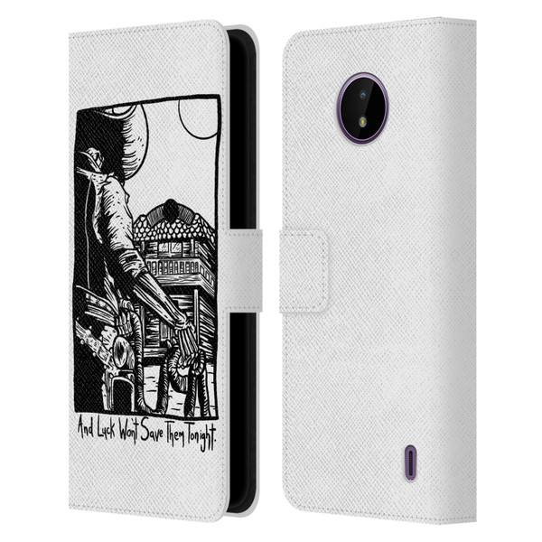 Matt Bailey Art Luck Won't Save Them Leather Book Wallet Case Cover For Nokia C10 / C20