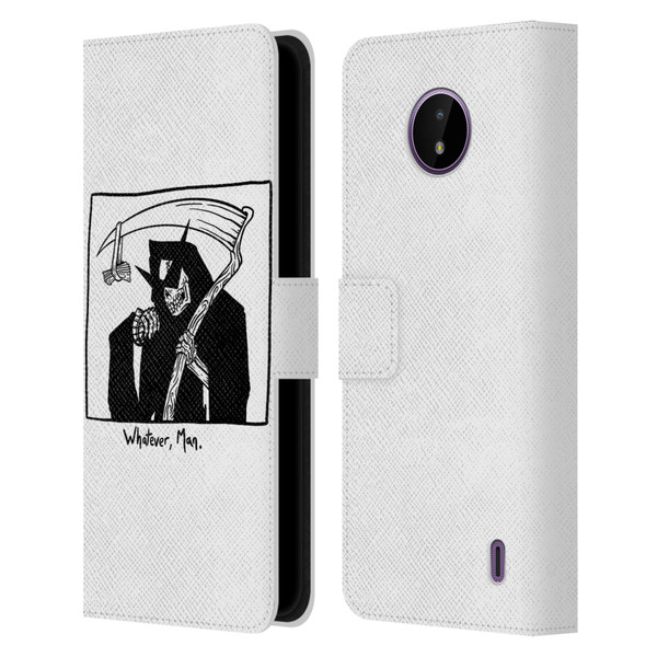 Matt Bailey Art Whatever Man Leather Book Wallet Case Cover For Nokia C10 / C20