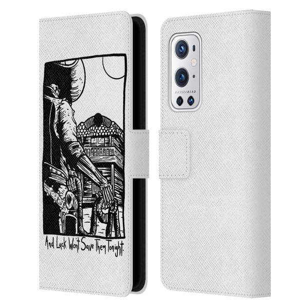 Matt Bailey Art Luck Won't Save Them Leather Book Wallet Case Cover For OnePlus 9 Pro