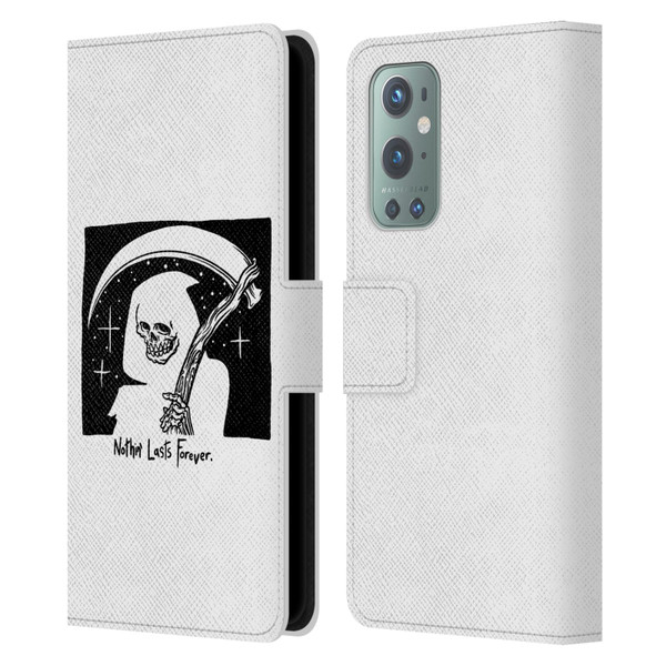 Matt Bailey Art Nothing Last Forever Leather Book Wallet Case Cover For OnePlus 9