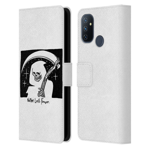Matt Bailey Art Nothing Last Forever Leather Book Wallet Case Cover For OnePlus Nord N100
