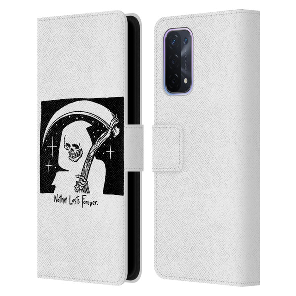 Matt Bailey Art Nothing Last Forever Leather Book Wallet Case Cover For OPPO A54 5G
