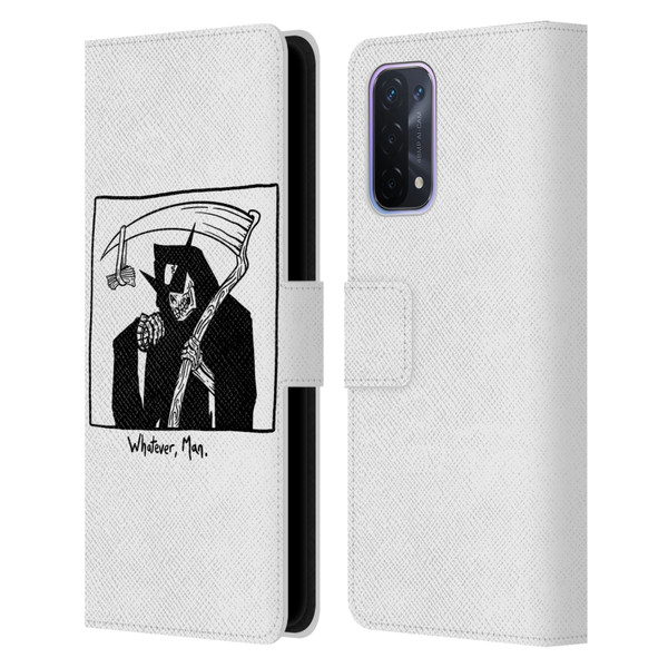 Matt Bailey Art Whatever Man Leather Book Wallet Case Cover For OPPO A54 5G