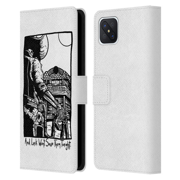 Matt Bailey Art Luck Won't Save Them Leather Book Wallet Case Cover For OPPO Reno4 Z 5G
