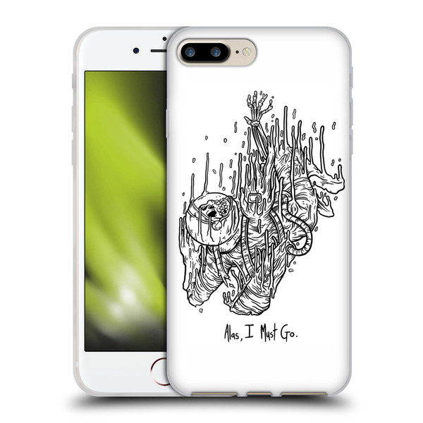 Matt Bailey Art Alas I Must Go Soft Gel Case for Apple iPhone 7 Plus / iPhone 8 Plus