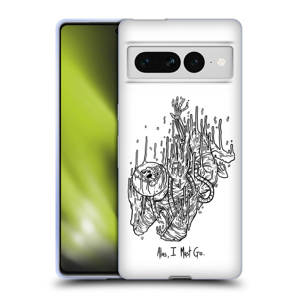 Matt Bailey Art Alas I Must Go Soft Gel Case for Google Pixel 7 Pro