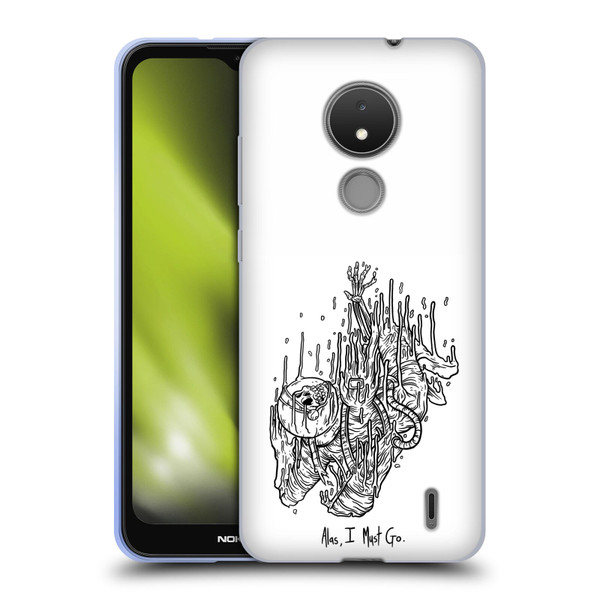 Matt Bailey Art Alas I Must Go Soft Gel Case for Nokia C21