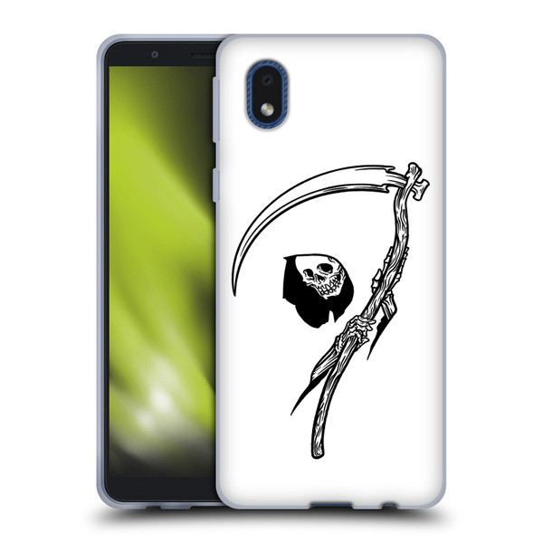 Matt Bailey Art Negative Reaper Soft Gel Case for Samsung Galaxy A01 Core (2020)