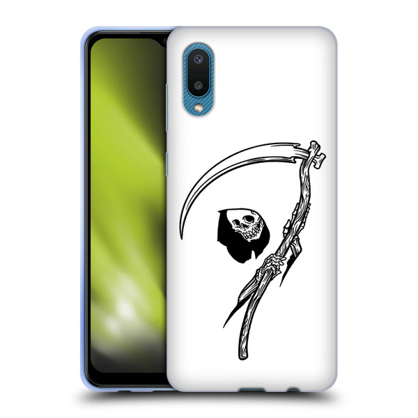 Matt Bailey Art Negative Reaper Soft Gel Case for Samsung Galaxy A02/M02 (2021)