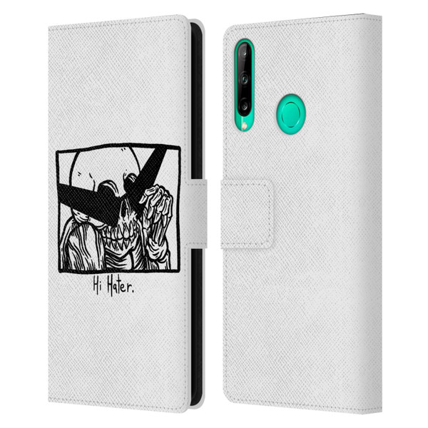Matt Bailey Skull Hi Hater Leather Book Wallet Case Cover For Huawei P40 lite E