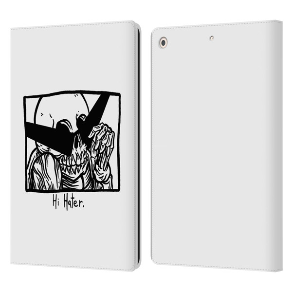 Matt Bailey Skull Hi Hater Leather Book Wallet Case Cover For Apple iPad 10.2 2019/2020/2021