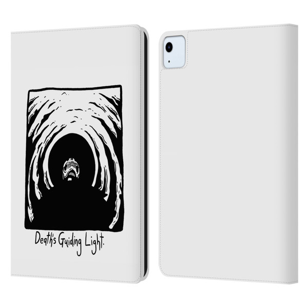 Matt Bailey Skull Deaths Guiding Light Leather Book Wallet Case Cover For Apple iPad Air 2020 / 2022