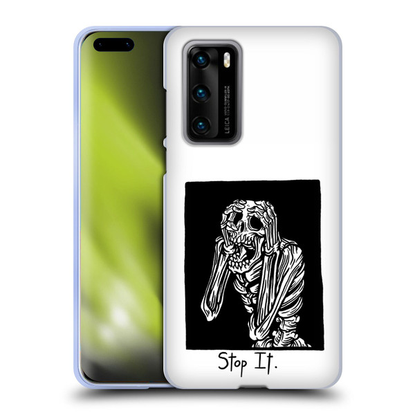 Matt Bailey Skull Stop It Soft Gel Case for Huawei P40 5G