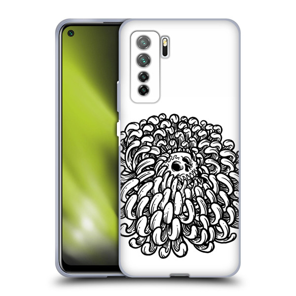 Matt Bailey Skull Flower Soft Gel Case for Huawei Nova 7 SE/P40 Lite 5G
