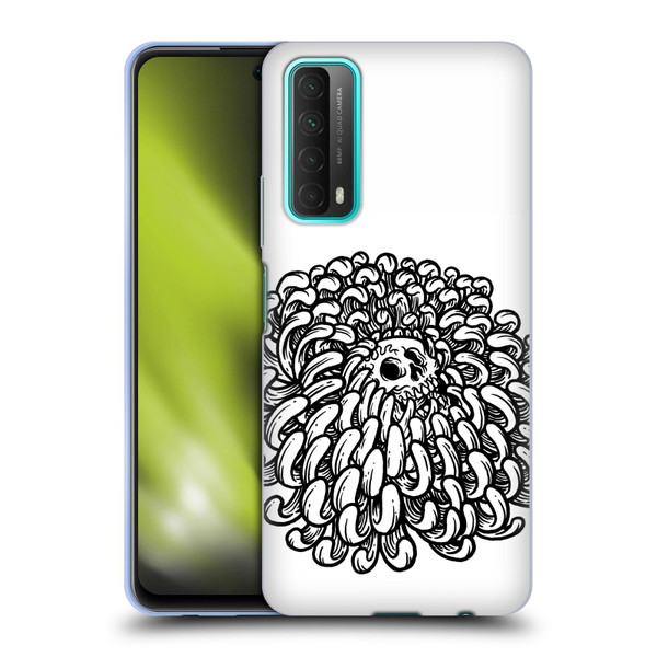 Matt Bailey Skull Flower Soft Gel Case for Huawei P Smart (2021)