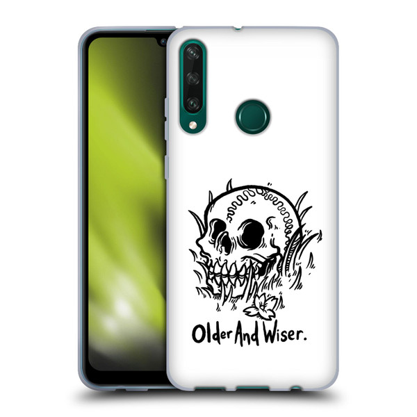 Matt Bailey Skull Older And Wiser Soft Gel Case for Huawei Y6p