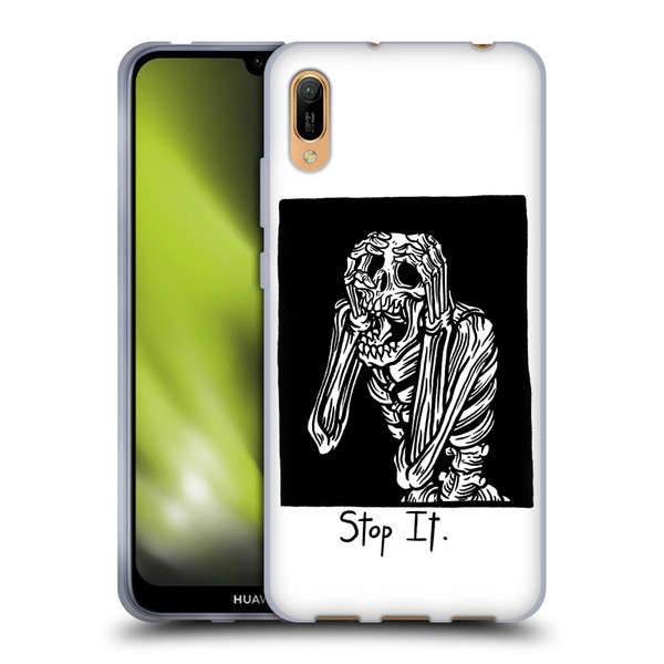 Matt Bailey Skull Stop It Soft Gel Case for Huawei Y6 Pro (2019)